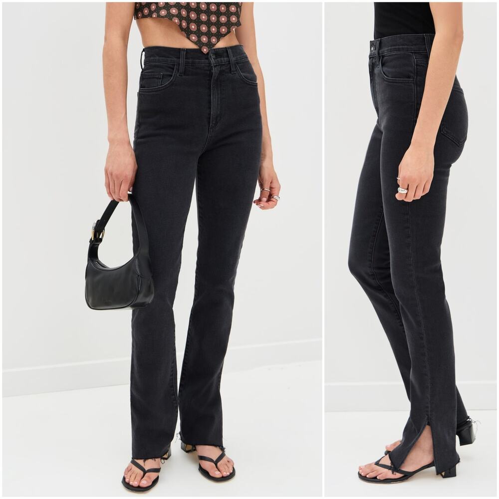 Favorite Daughter Valentina Super High Rise Tower Jean Slit Hem Size 32